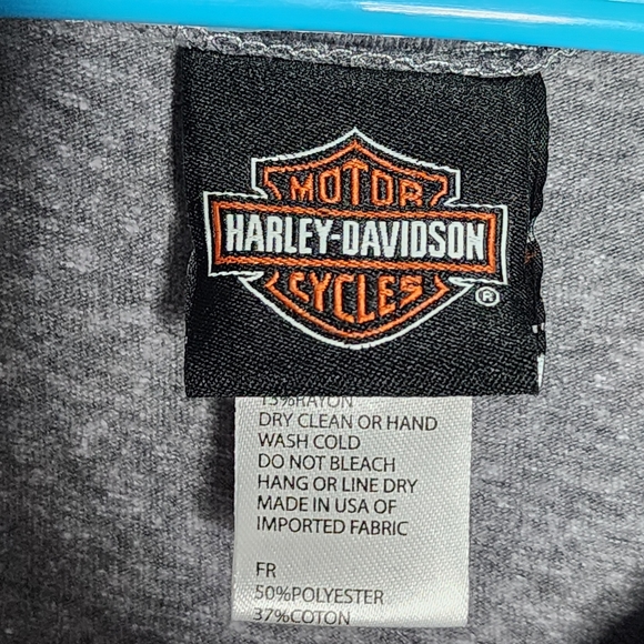 Harley Davidson Women's Shirt Jeweled Bling Logo Wings Graphics - Small - Picture 4 of 5